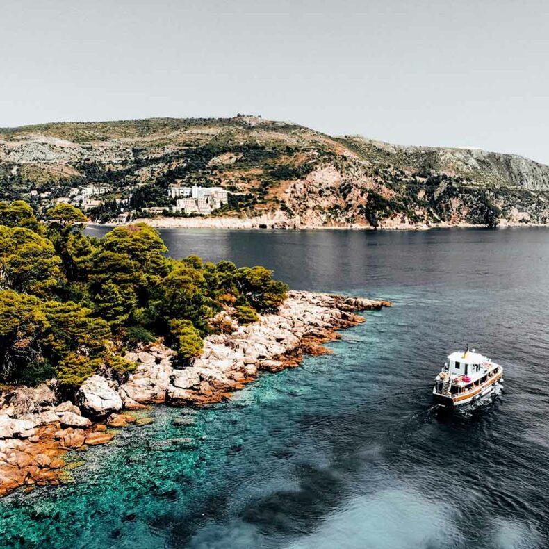 Lokrum Island is the closest and smallest of Dubrovnik's islands