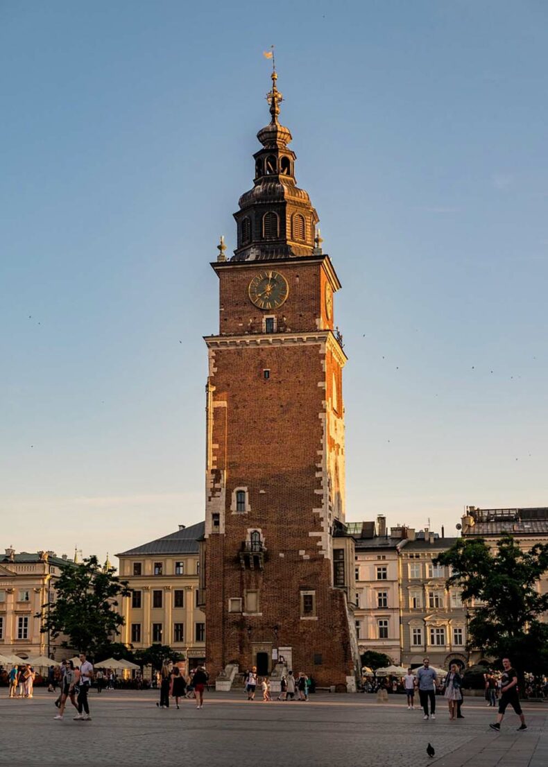 The Old Town Hall Tower from the 14th-century Gothic style
