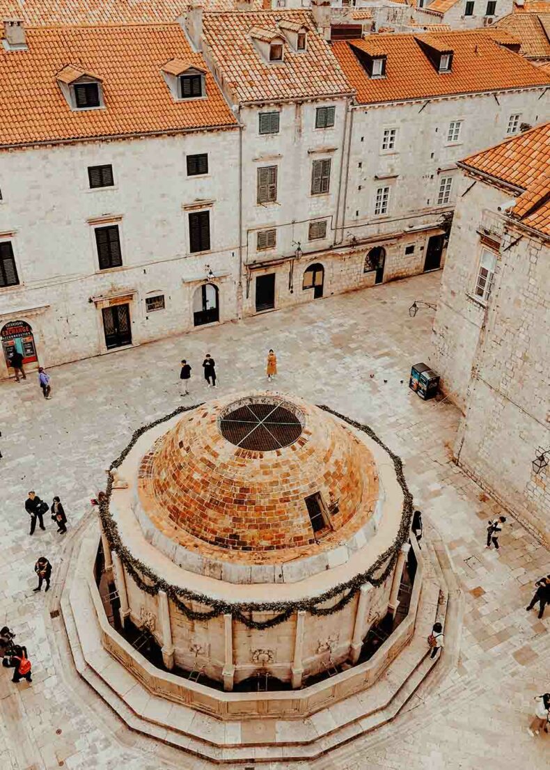 The Onofrio's Large Fountain in the Dubrovnik's Old Town