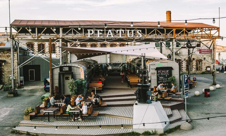 The restaurant Peatus in the Tallinn Telliskivi area