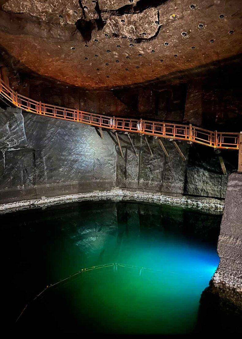 The UNESCO-protected Wieliczka Salt Mine near Krakow