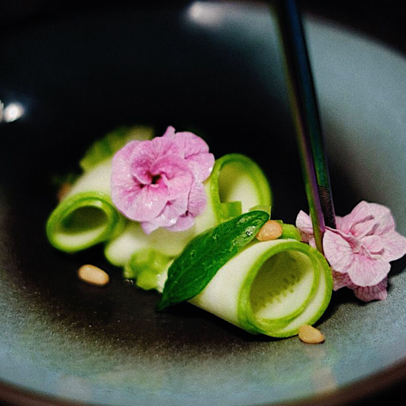 A dish from Max Cekot Kitchen - the first restaurant in Latvia that got Michelin-star