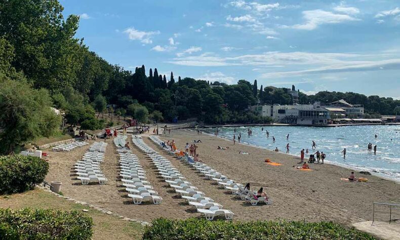Bačvice Beach is much loved thanks to its location and calm waters