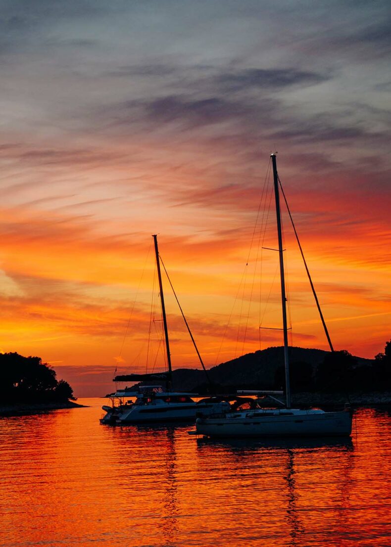 Enjoy a sunset cruise with dinner during your time in Split