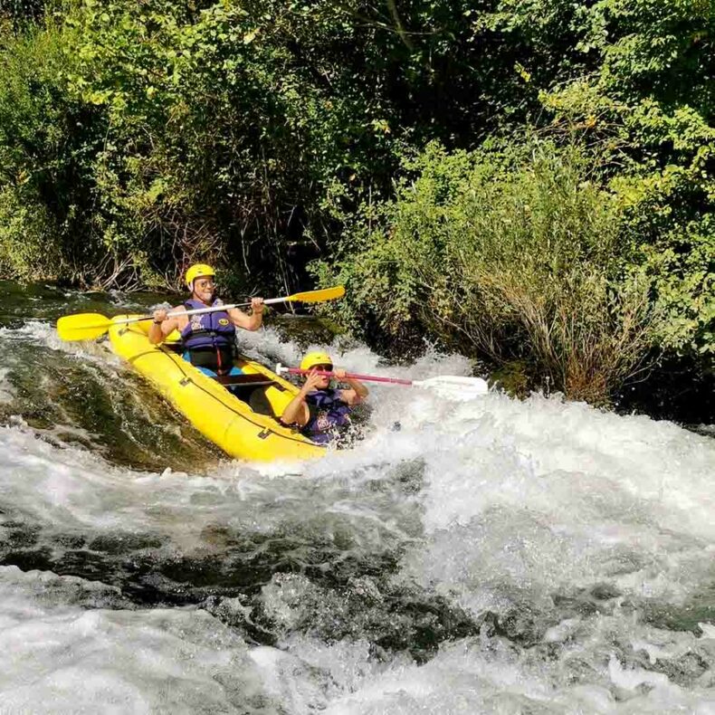 Enjoy river rafting during your travel to Split