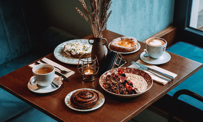 Mulberry’s breakfast menu incorporates touches of Latvia and French cuisine