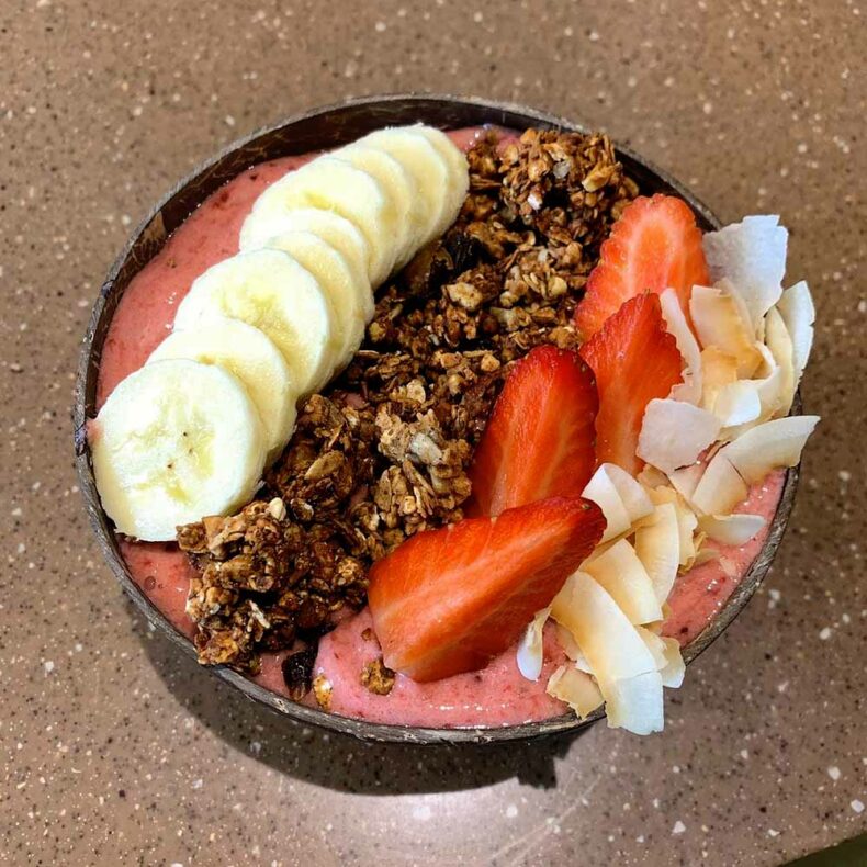 Nutritious smoothie bowl from a breakfast restaurant in Riga - Mr.Fox