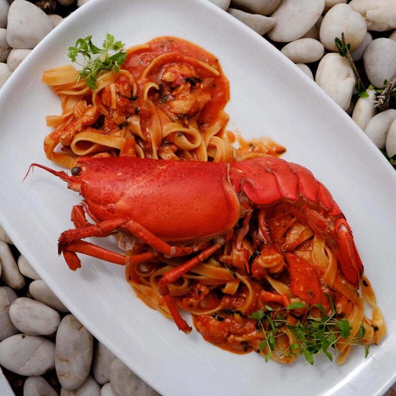 Restaurant Aqua Luna highlights seafood delights alongside a variety of earthy flavours