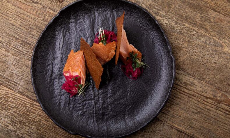 Restaurant Entresol offers modern dishes that showcase premium local and seasonal ingredients