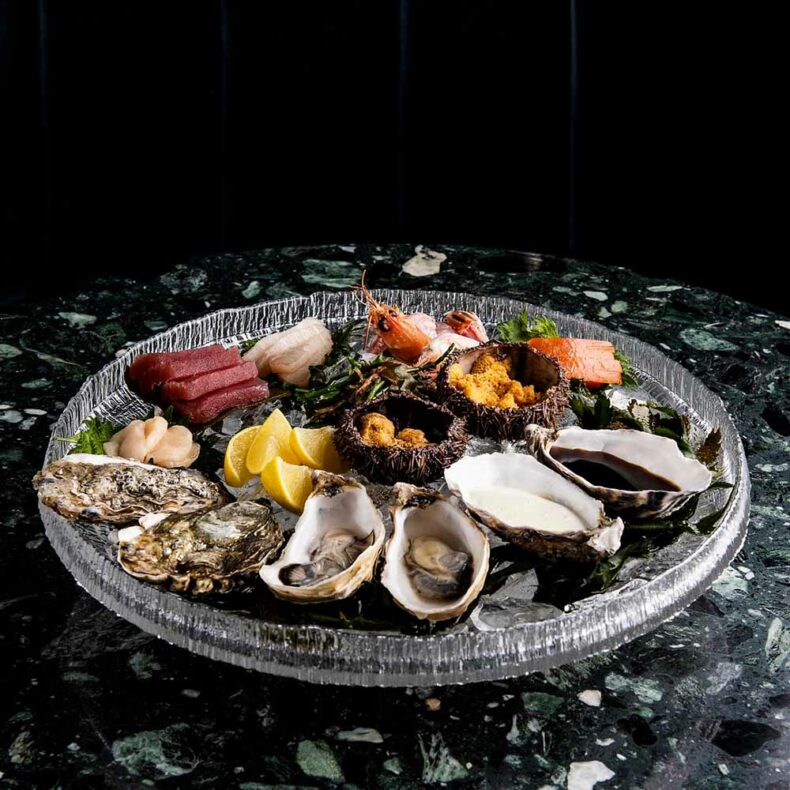 The seafood platter from a top-notch seafood restaurant Barents