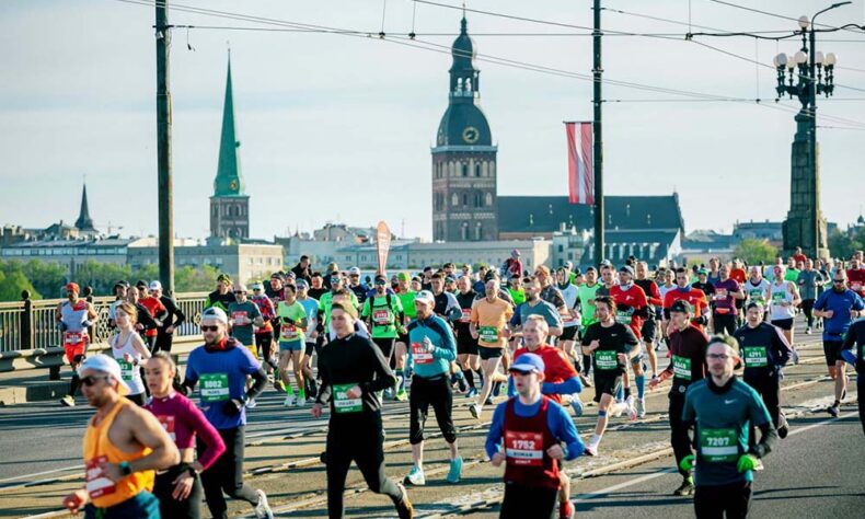 Annually in May, the Rimi Riga Marathon gathers participants from all over the world to run through the city’s historic landscape