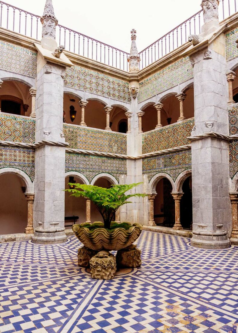 Inner courtyard of the National Palace of Pena