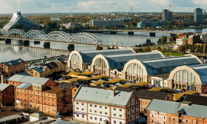 Riga Central Market is located in an old zeppelin hangar and has been running since the 1930s