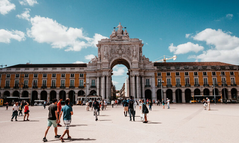 The Triumphal Arch of Praça do Comércio, situated in one of the most beautiful squares of the world