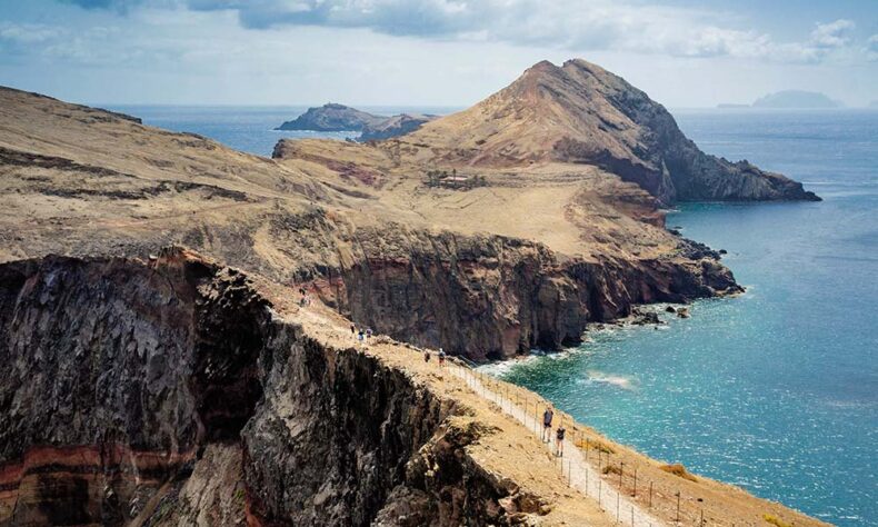 Ponta de São Lourenço, a volcanic nature reserve with towering volcanic rocks and a black sand beach