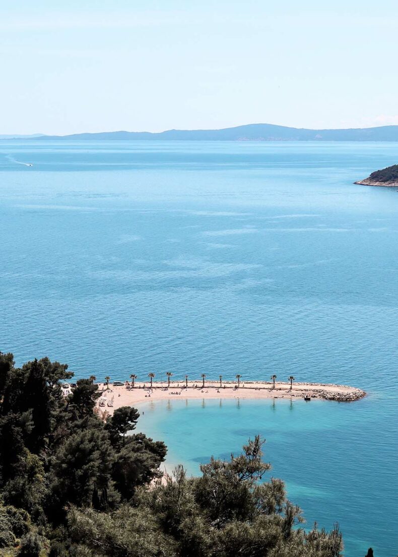 The Kasjuni Beach is a true pearl on the picturesque Adriatic coast of Split in Croatia
