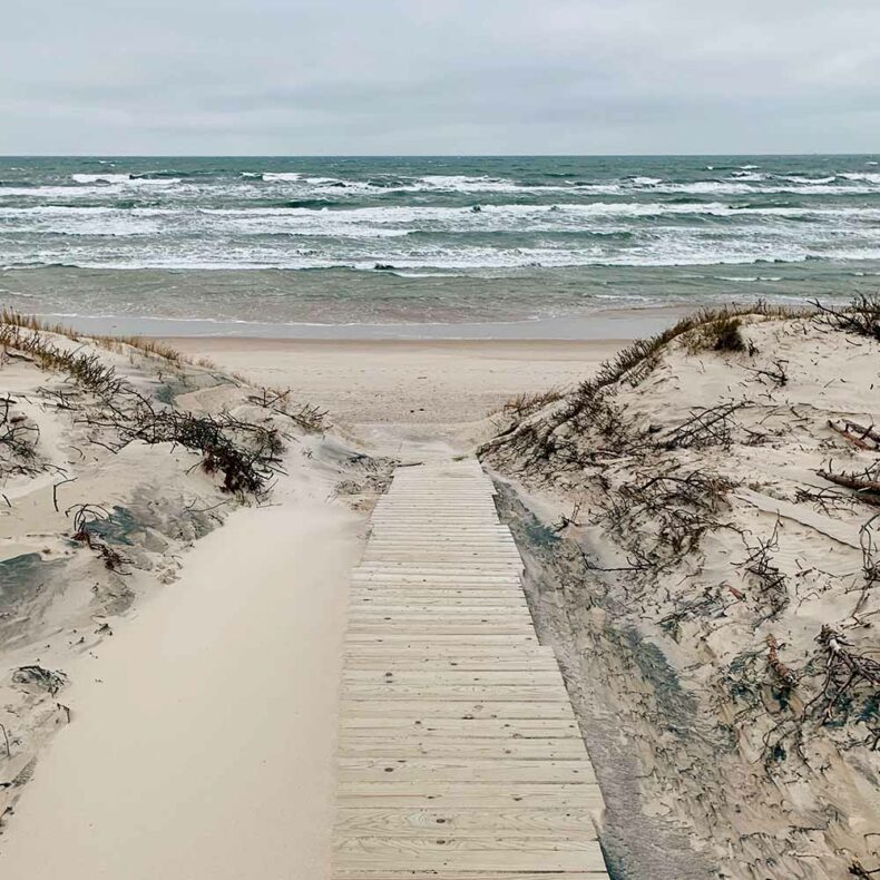 View of the Baltic sea from the Curonian Spit