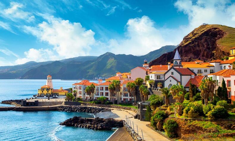 View of the small village of Canical and Marina da Quinta Grande