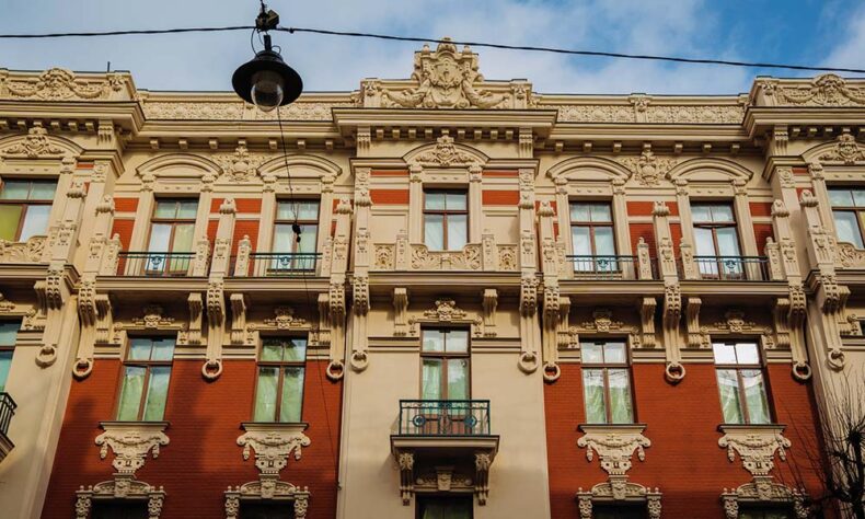 Riga has one of the largest collections of Art Nouveau buildings in the world