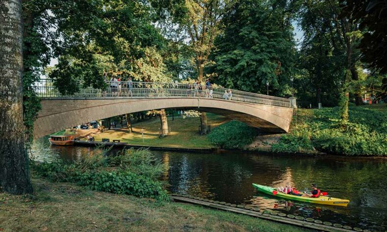 Discover the captivating beauty of Riga on a kayak ride