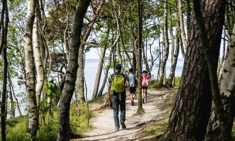 A view of part of the Baltic trail hiking route Palanga-Klaipeda