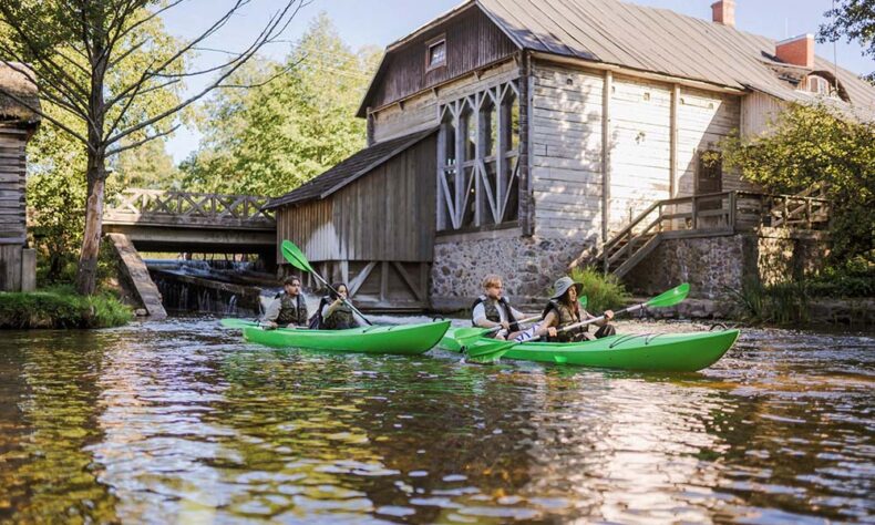 Enjoy a canoe ride at the Klaipeda region