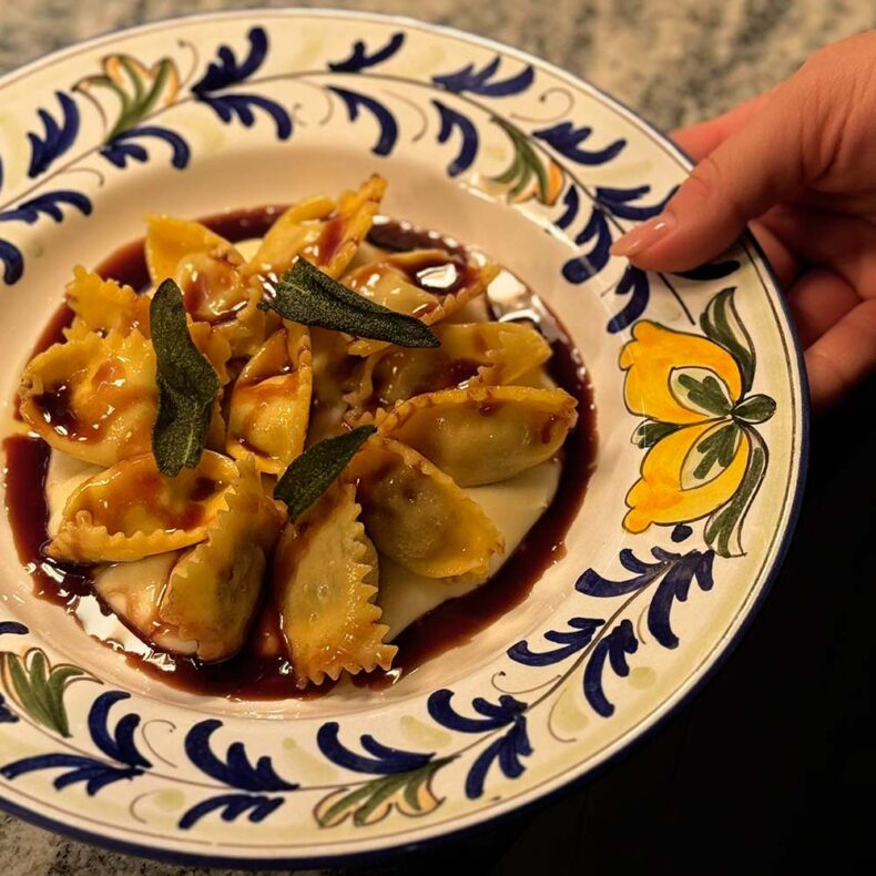 Italian pasta served in Alba Bistro Specialises in authentic Piedmont-inspired cuisine