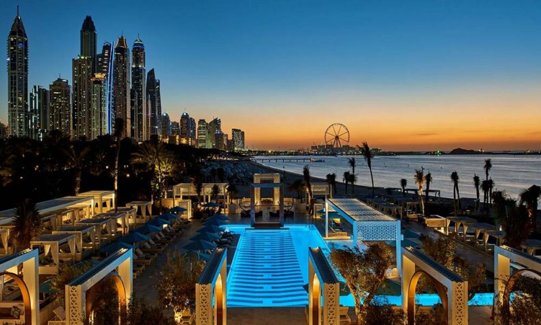 Private beach and marina views from the beloved Dubai Club Drift