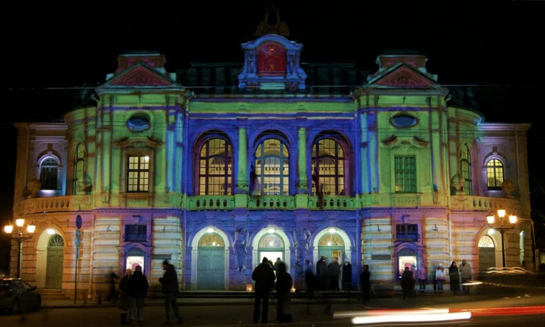 The Staro Rīga is a free light festival held every November