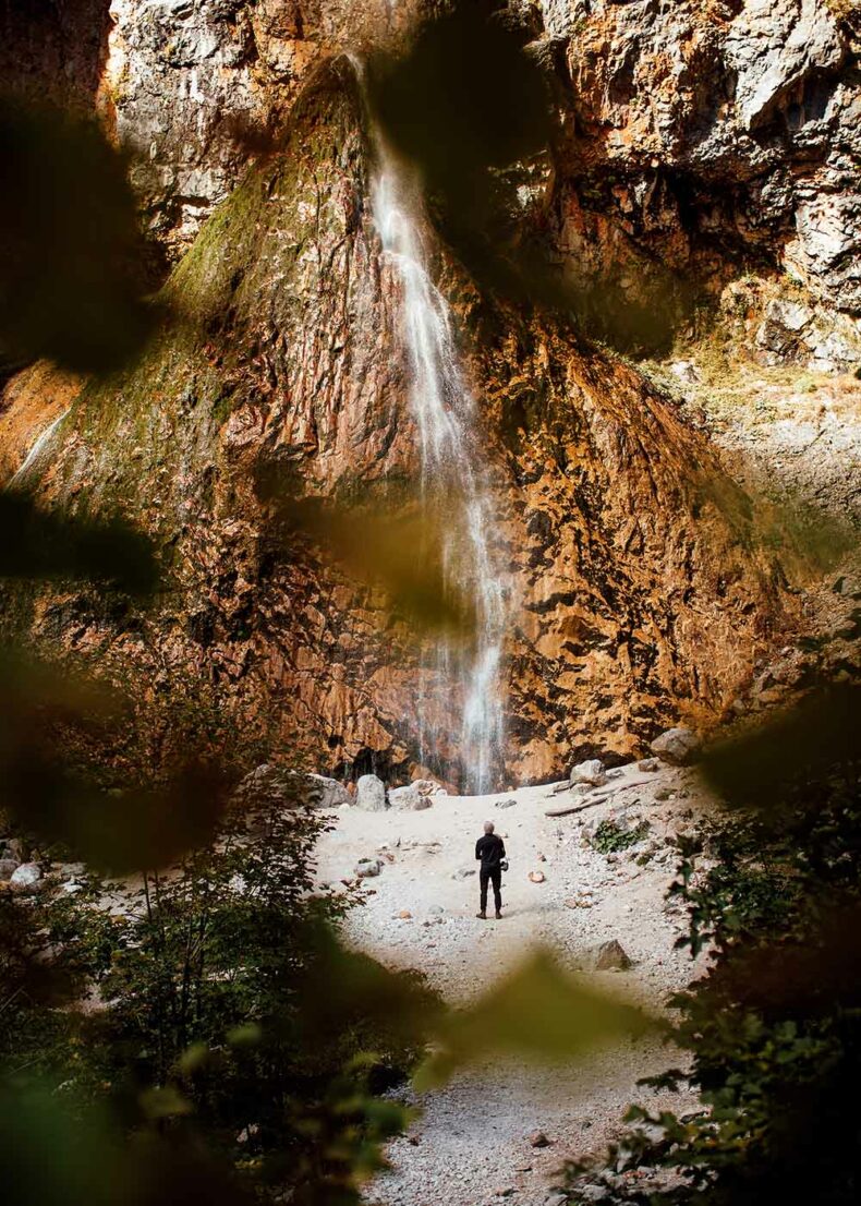 Rinka Falls is a waterfall in the Logar Valley, which is the source of the Savinja River