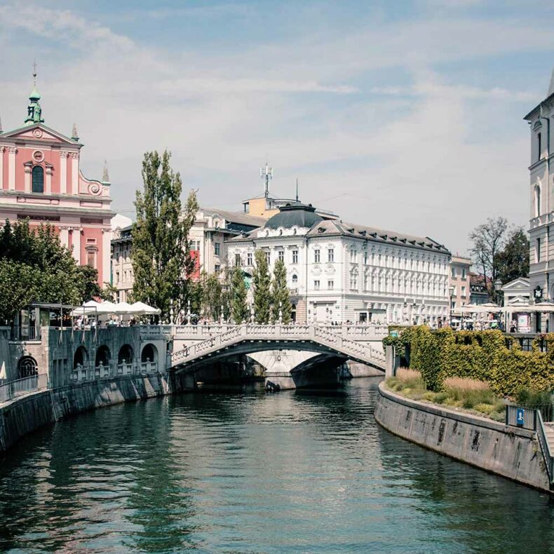 The Triple Bridge in Ljubljana has stood in its place since 1842