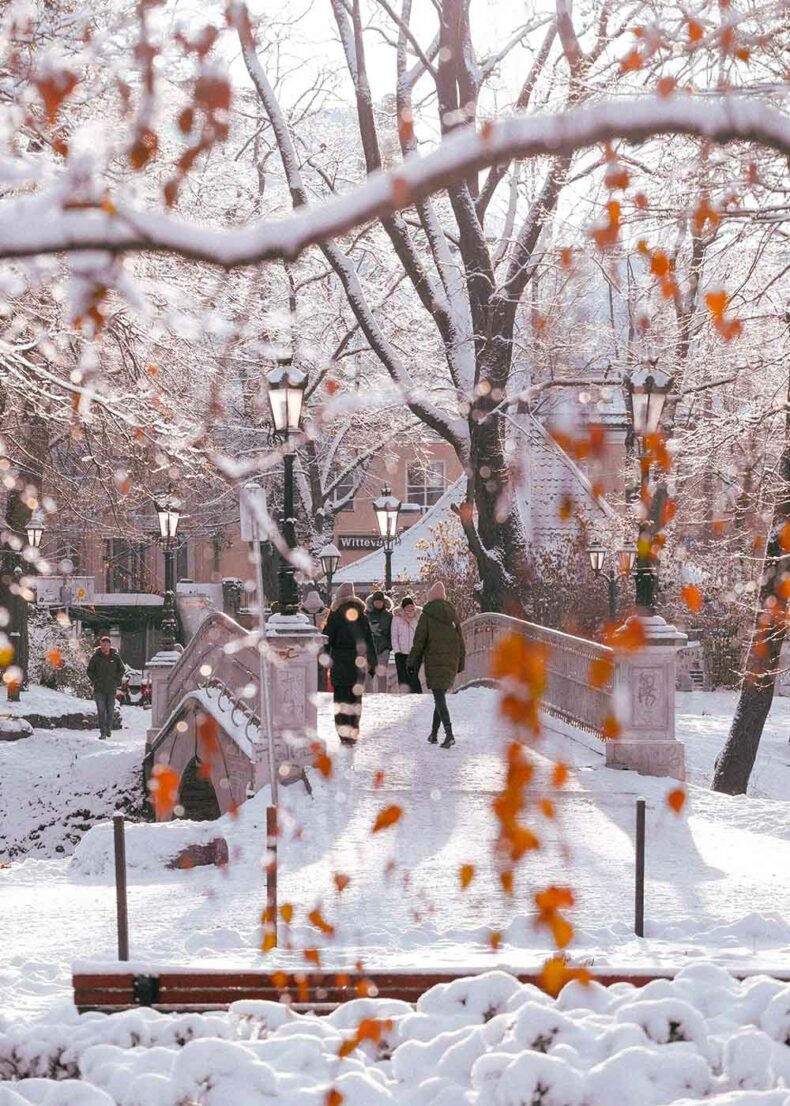 Sunny winter day in Riga