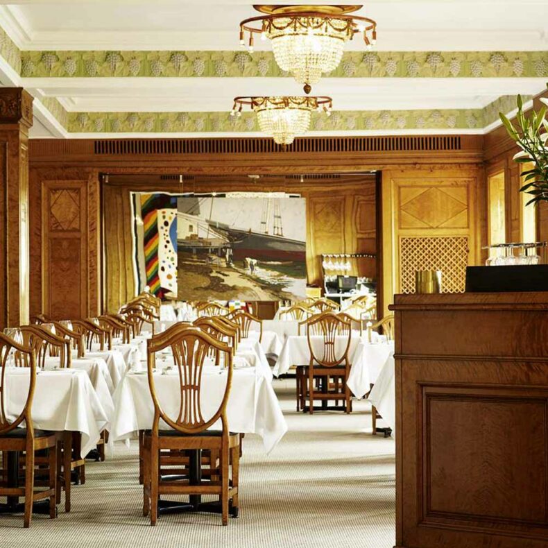 The restaurant Bobergs Matsal dining room is historically protected and has remained almost unchanged since it opened in 1915