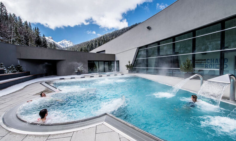 Aquamotion is Europe’s largest mountain water park in Courchevel Village