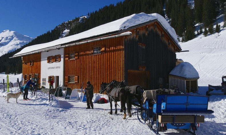 Älpele hut is a 100 years old, impossibly authentic-looking farmhouse that serves regional cuisine