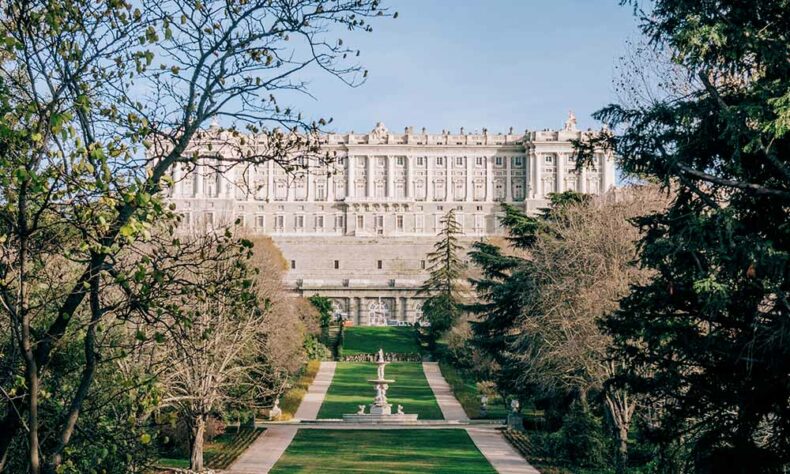 The Campo del Moro Gardens lie hidden behind the Royal Palace