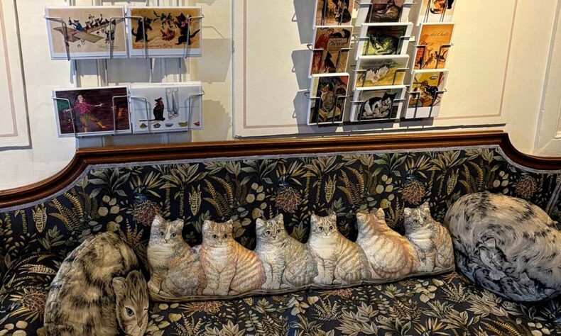 Cat Cabinet is a quirky museum that showcases artworks in which cats are the main protagonists