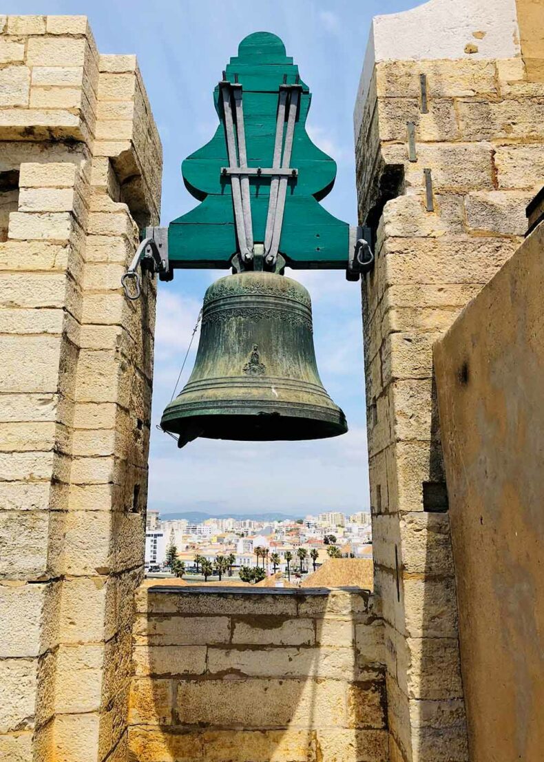 Faro Cathedral's bell tower provide stunning views across the city and the lagoon