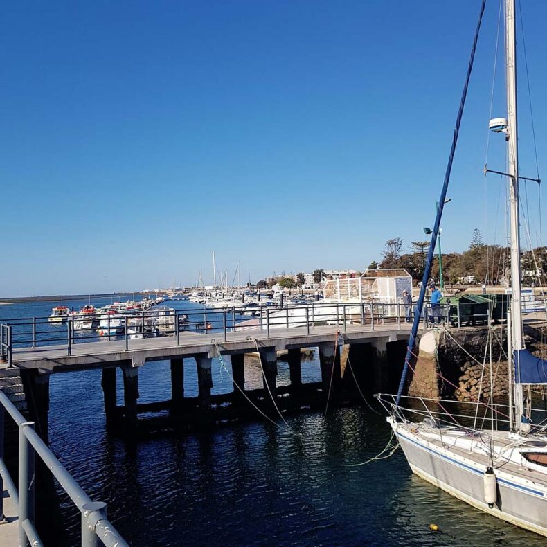 Olhão ormer fishing village now is a bustling port and seafood production centr
