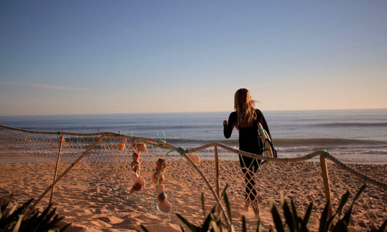 Praia de Faro beach has a wide choice of surf schools