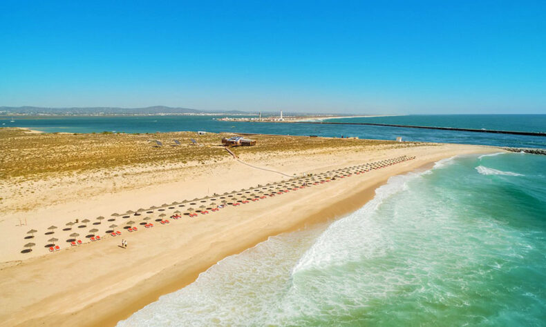 Praia de Faro is probably one of the most beautiful beaches in Algarve region
