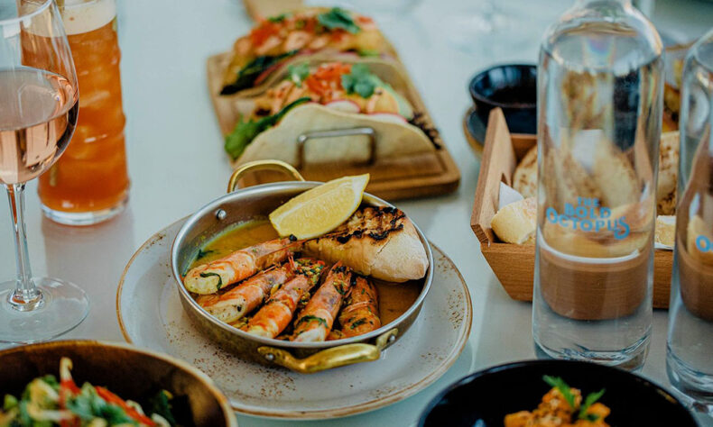 Some of delicious starters from the Bold Octopus restaurant in Faro