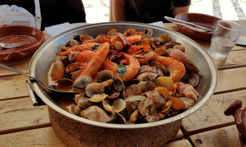 The seafood dish cataplana is a trademark of Faro
