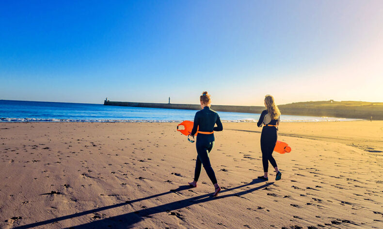 Aberdeen Beach stretches for over four kilometres along the North Sea