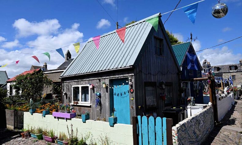 Footdee a postcard-pretty fishing quarter with its colourful cottages