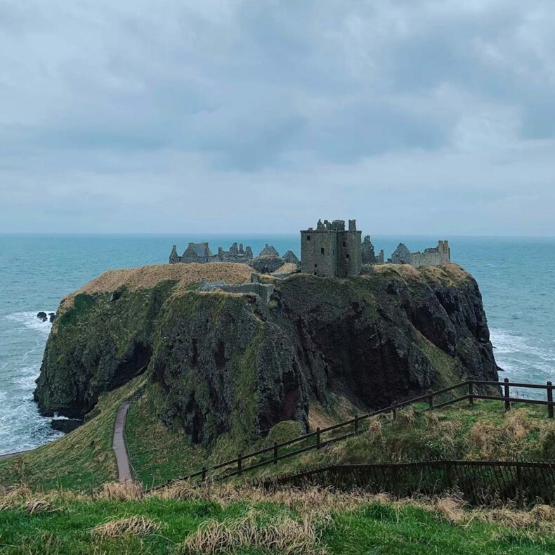 The Dunnottar Castle is one of Scotland’s most spectacular fortresses from the 14th century