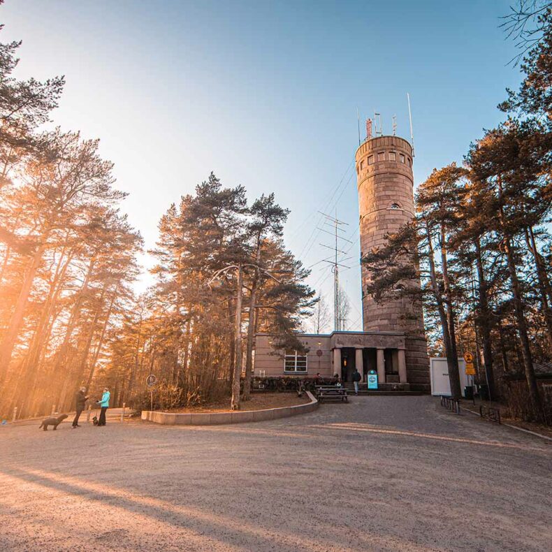 While visiting the Pyynikki Nature Reserve climb the iconic Pyynikki Observation Tower