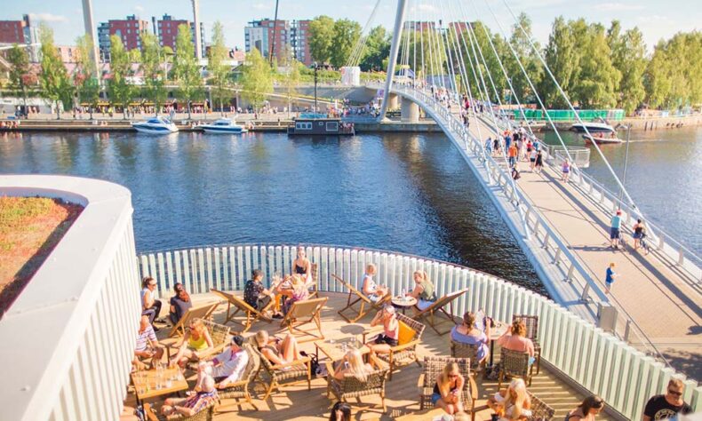 While in Tampere enjoy sauna and dining at at Sauna Restaurant Kuuma