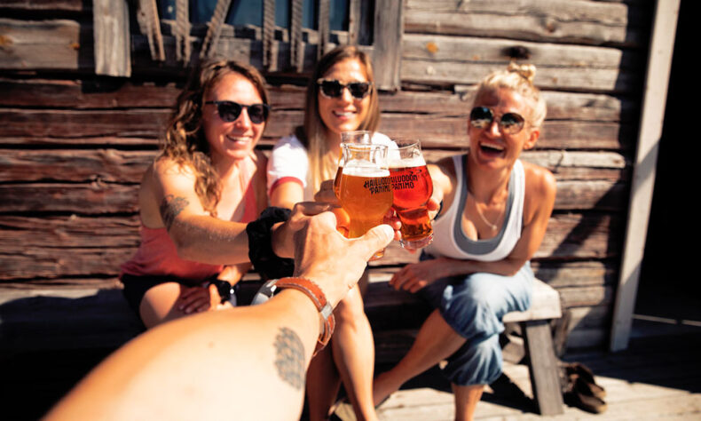 At the Hailuodon Brewery you can enjoy sauna and after that a local drink outside