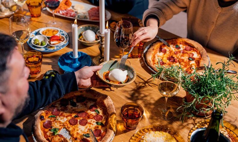 Pizzas and snacks from the Arctic Food Lab in Oulu